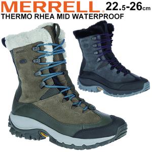 ウィンターブーツ レディース 防水 保温 シューズ メレル MERRELL THERMO RHEA MID WATERPROOF  /W189【取寄】【返品不可】