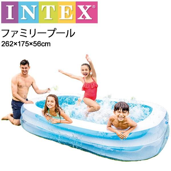 ビニールプール 長方形 家庭用プール キッズプール インテックス INTEX ファミリープール(ポン...