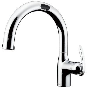 タカギ LC122MN-3NT5 シングルレバー混合栓(ワンホール型) タッチレス 蛇口一体型浄水器 LC(カラー：メッキ)