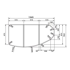 パナソニック RLFK74KF9KKC 断熱風呂フタ(短辺761×長辺1545:組みフタ:変形型)