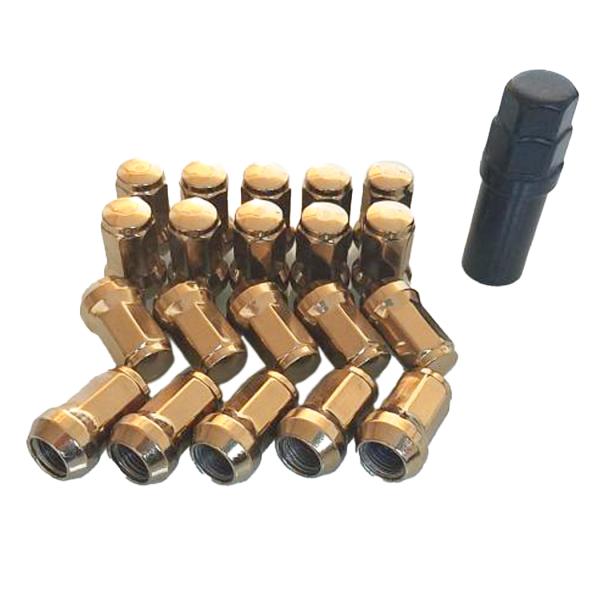 ホイールナット　スーパー ロックナット　非貫通タイプ【ゴールド】M12×P1.25　AQMF+