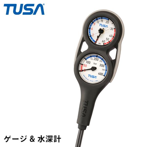 ゲージ TUSA/ツサ SCA280J 2連ゲージ 重器材 ダイビング 残圧計 水深計