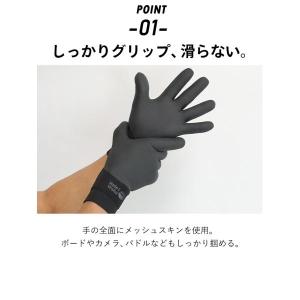 サーフグローブ 3mm 冬用 防寒 保温 裏起...の詳細画像4