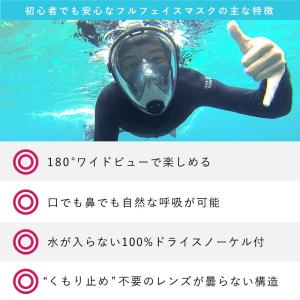 シュノーケリング フルフェイスマスク ヘレイワ...の詳細画像3