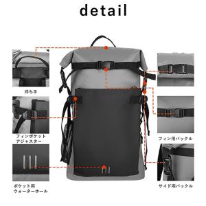 防水バッグ バックパック ドライバッグ フィン...の詳細画像3