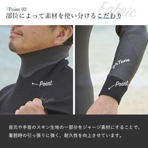 セミドライ ウエットスーツ 5×4mm メンズ...の詳細画像5