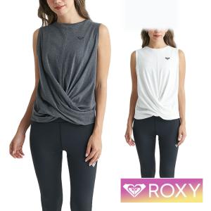 ROXY ロキシー Tops Other Tシャツ レディース タンクトップ ノースリーブ  おしゃれ かわいい シンプル 無地 フィットネス｜aqrosnetshop