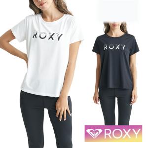 ROXY ロキシー Tシャツ Tシャツ レディース 半袖    シンプル 無地      RST241537 ONESELF｜aqrosnetshop