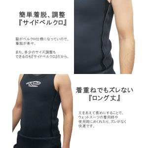 ウェットスーツ セミドライ メンズ 防寒 イン...の詳細画像3