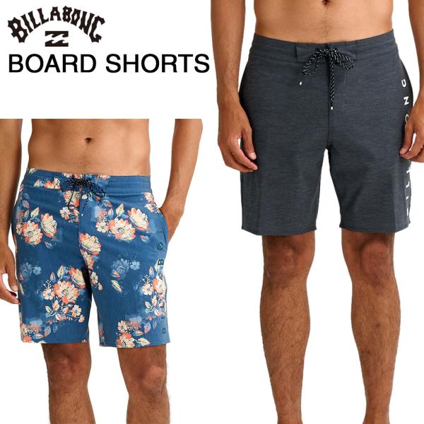 ビラボン ボードショーツ メンズ 18.5インチ ストレッチ リサイクル素材 撥水 ポケット付 サー...