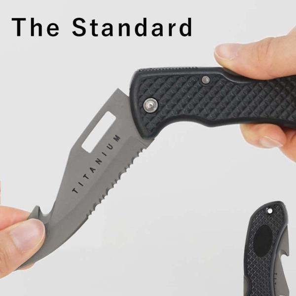 ダイバー ナイフ チタンブレード The Standard ザ・スタンダード 折りたたみ式 ダイビン...