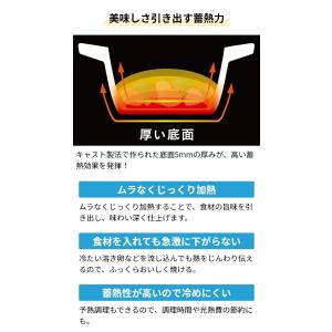 鍋 両手鍋 ティファール 20cm 鋳物 深型...の詳細画像4