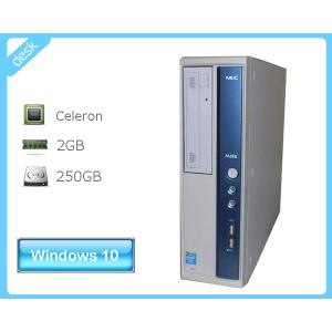 Windows10 Pro 64bit NEC Mate MK26EB-G Celeron G1610 2.6GHz 2GB 250GB DVD-ROM 中古PC デスクトップ 本体のみ｜aqua-light