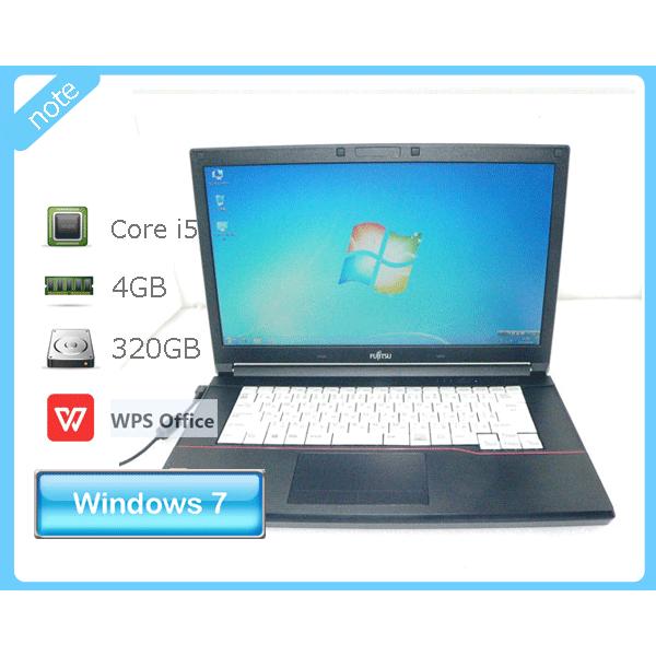 ノートパソコン Windows7 Pro 32bit 富士通 LIFEBOOK A574/M Cor...