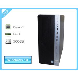 Windows10 Pro 64bit HP EliteDesk 800 G3 TWR (Y1B39AV) Core i5-6500 3.2GHz 8GB 500GB DVD-ROM 本体のみ 中古デスクトップパソコン タワー型｜aqua-light