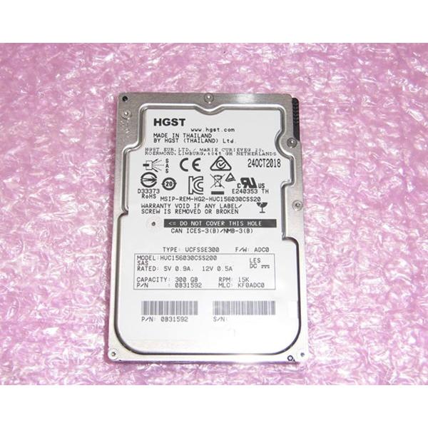 HGST HUC156030CSS200 SAS 300GB 15K 2.5インチ 中古ハードディス...