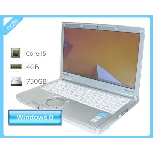 ノートパソコン Windows8.1 Pro 64bit Panasonic Let'sNote CF-NX2 Core i5-3340M 2.7GHz メモリ 4GB HDD 750GB(SATA) ACアダプタ付属なし｜aqua-light