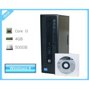 Windows8.1 Pro 64bit HP ProDesk 600 G1 SF (C8T89AV) Core i3-4160 3.6GHz メモリ 4GB HDD 500GB(SATA) DVDマルチ 中古パソコン デスクトップ｜aqua-light