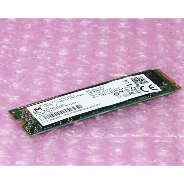 Micron MTFDDAV512TBN SSD M.2 2280 SATA 512GB / ネコポ...