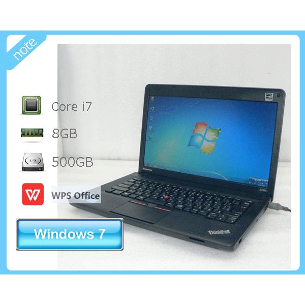 ノートパソコン Windows7 Home 64bit Lenovo TkinlPad Edge E...