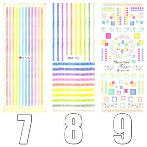 ウォーターネイルシール デザイン ワンポイント...の詳細画像2