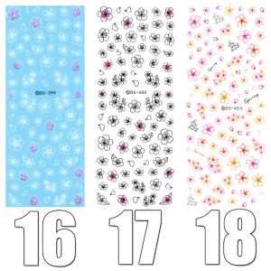 ウォーターネイルシール 花柄 選べる18種類 ...の詳細画像5