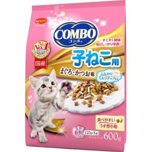 コンボ　キャット　子ねこ用　ミルクチップ添え　120gx5袋入｜aquabase