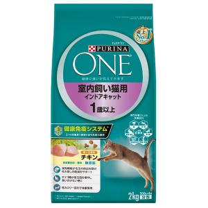 ピュリナワン 室内飼い猫用 インドアキャット 1歳以上 チキン 2kg｜aquabase