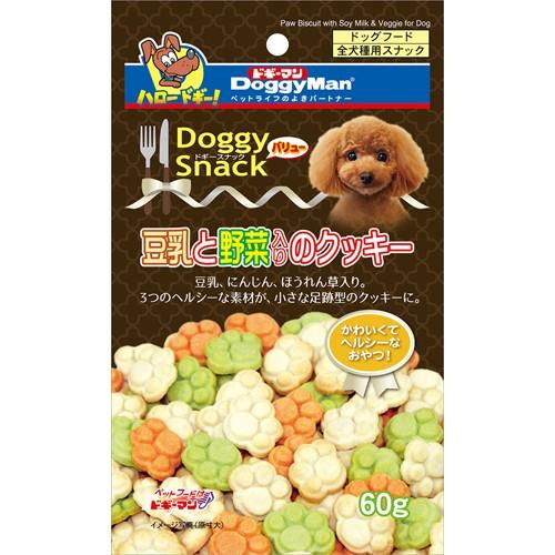 ドギーマン　ドギースナックバリュー　豆乳と野菜入りのクッキー　60g