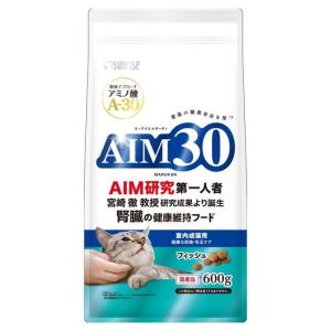 AIM30 室内成猫用 健康な尿路・毛玉ケア フィッシュ 600g【青薄青】