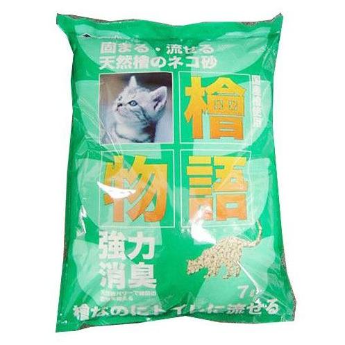 サンメイト　固まる・流せる天然檜のネコ砂　檜物語　7L