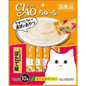 CIAO　ちゅ〜る　とりささみ　ほたて味　14gｘ10本｜aquabase