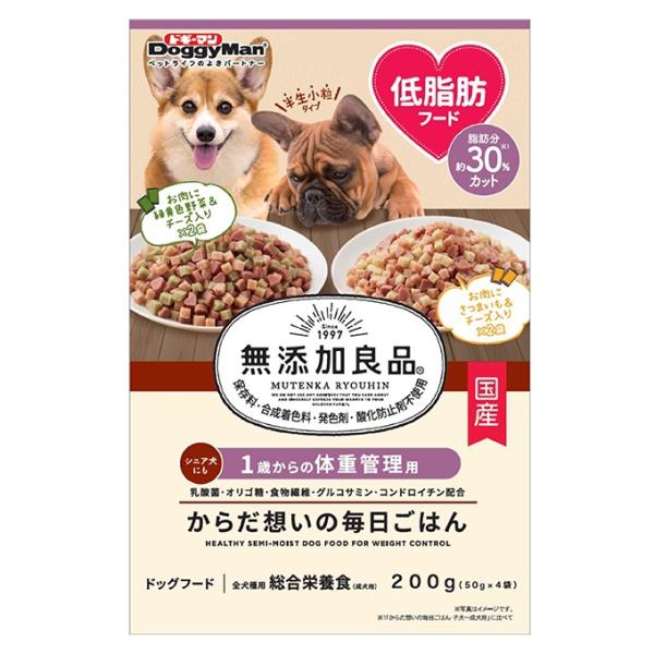 ドギーマンハヤシ 無添加良品 からだ想いの毎日ごはん 体重管理用 200g