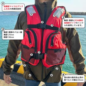 ライフジャケット 桜マーク付 タイプA BW-...の詳細画像4
