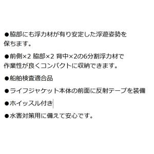 小型船舶用救命胴衣 ライフジャケット オーシャ...の詳細画像5