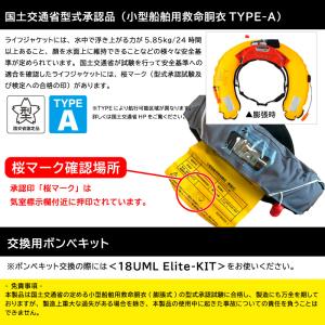 ダイワ ライフジャケット 自動膨張式 手動対応...の詳細画像3
