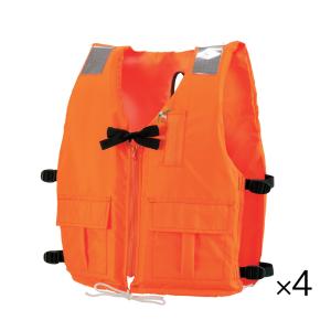 TK-30RS型ライフジャケット オレンジ × 4 マリンスポーツ / TK-30RS型ライフジャケット オレンジ × 4 マリンスポーツ /