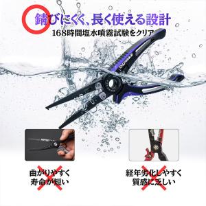 ゴメクサス フィッシングプライヤー ブラックパ...の詳細画像5