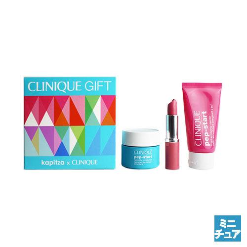 クリニーク カピッツァ ボーナスギフトセット（ペップスタートクレンザー モイスチャライザー 口紅）C...