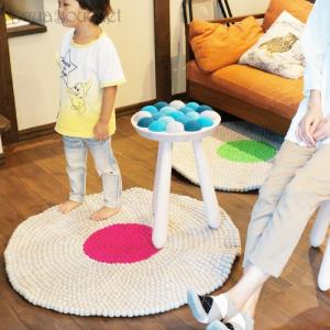 ラウンドマット アベバ フェルト ドット(90cm) AVEVA FELT ROUND MAT DOT 北欧 マット｜aquabouquet