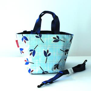 ライゼンタール ショッパー XS リーブス ブルー REISENTHEL SHOPPER XS LEAVES BLUE [8978] 手提げバック 散歩バッグ 小さめ 大容量 ポケット 柄 葉 水色 ブルーの商品画像