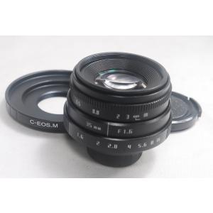 CCTV 35mm F1.6 Canon キャノン C-EOS.M Cマウント 単焦点レンズ BK｜aquacafe