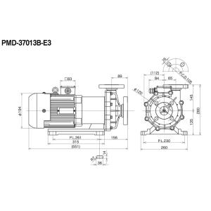 PMD-37013B2Z-E3 三相電機 60...の詳細画像1