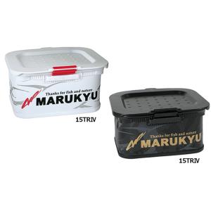 マルキュー　エサバケット１５TRIV ホワイト／ブラック　2024年新発売｜aquacube2