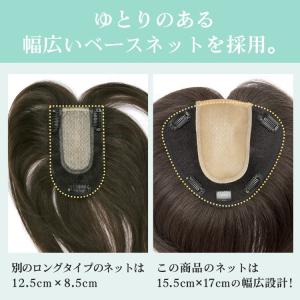 部分ウィッグ 頭頂部 人毛 分け目 トップピー...の詳細画像5