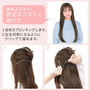 部分ウィッグ エクステ 襟足ウィッグ 3typ...の詳細画像1