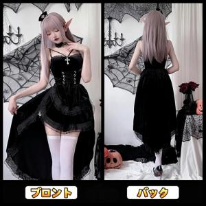 魔女 デビル コスプレ 悪魔 セクシー 5点セ...の詳細画像2