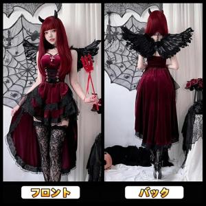 魔女 デビル コスプレ 悪魔 セクシー 5点セ...の詳細画像3