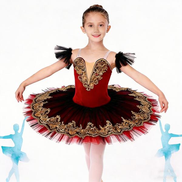 大人用/子供用 バレエダンスドレス 可愛いダンスドレス tutu チュチュスカート 舞台団体服 舞台...