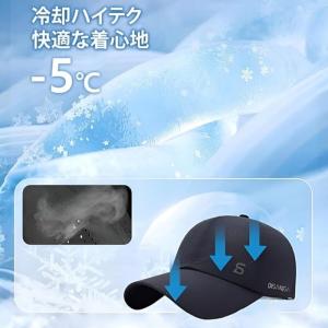 メンズ レディース 冷感ゴルフキャップ メッシ...の詳細画像2